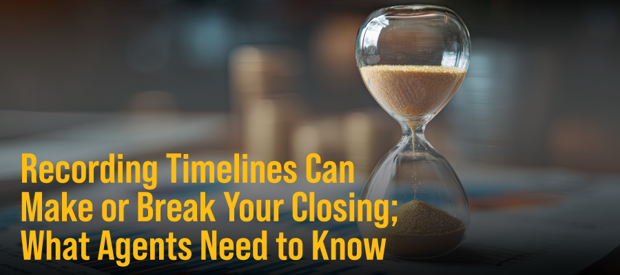 Recording Timelines Can Make or Break Your Closing—What Western Washington Agents Need to Know teaser